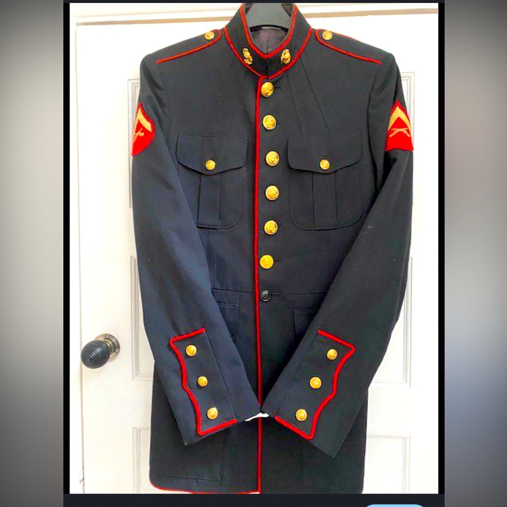 COPY - USMC US MARINE CORPS DRESS BLUES JACKET 40L